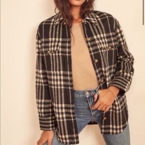 Plaid Reformation Wool Jacket